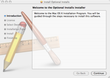 Click continue in the welcome screen